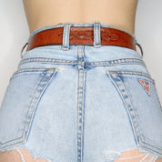 Brown Leather Belt (S-M)