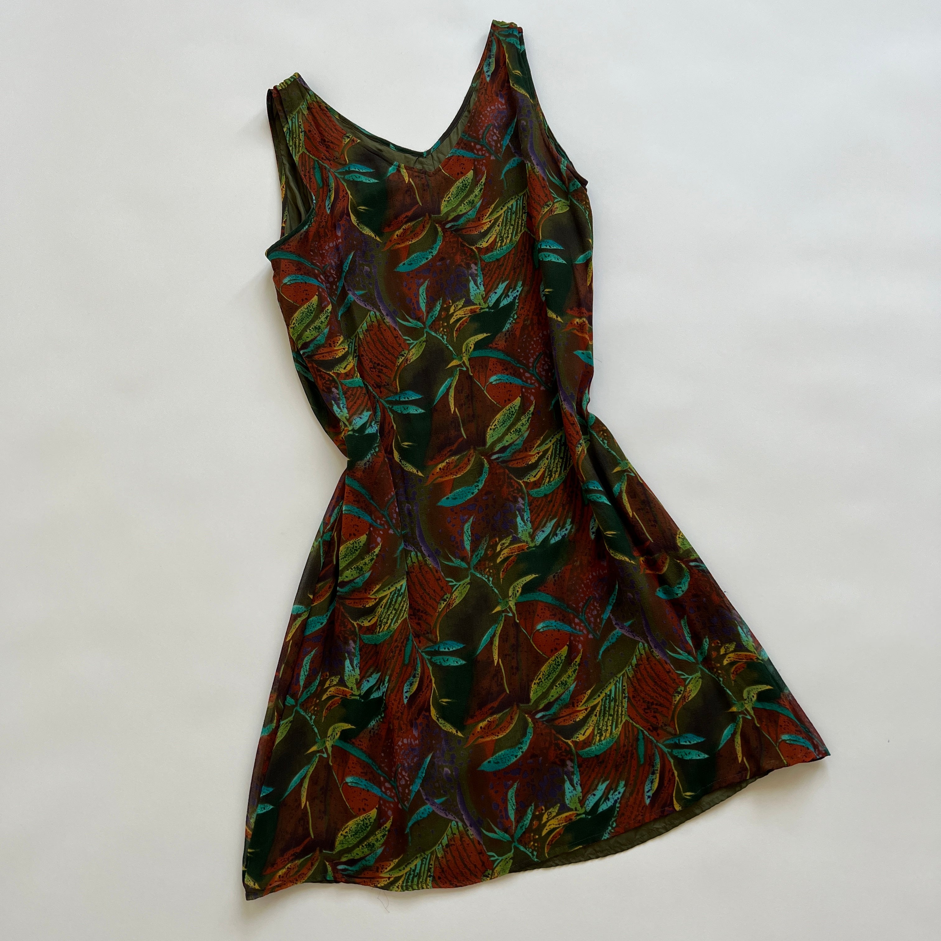 Pure silk flora dress