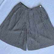 Gingham high waist shorts