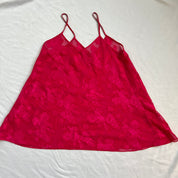 hot pink floral sheer slip