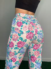 Vintage Floral High Waisted Jeans