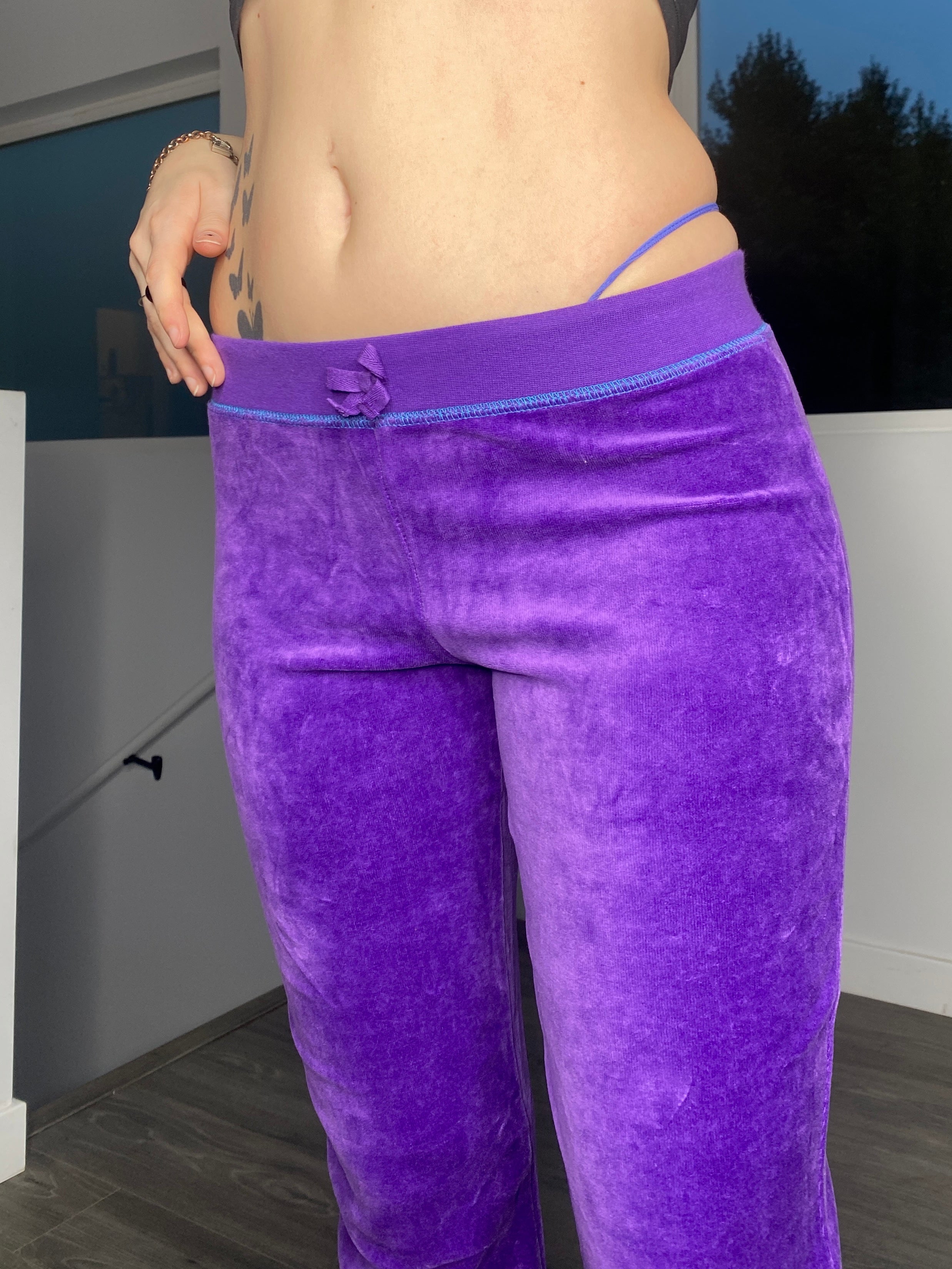 Velour Track Pants