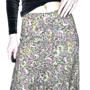 Vintage floral button up maxi skirt