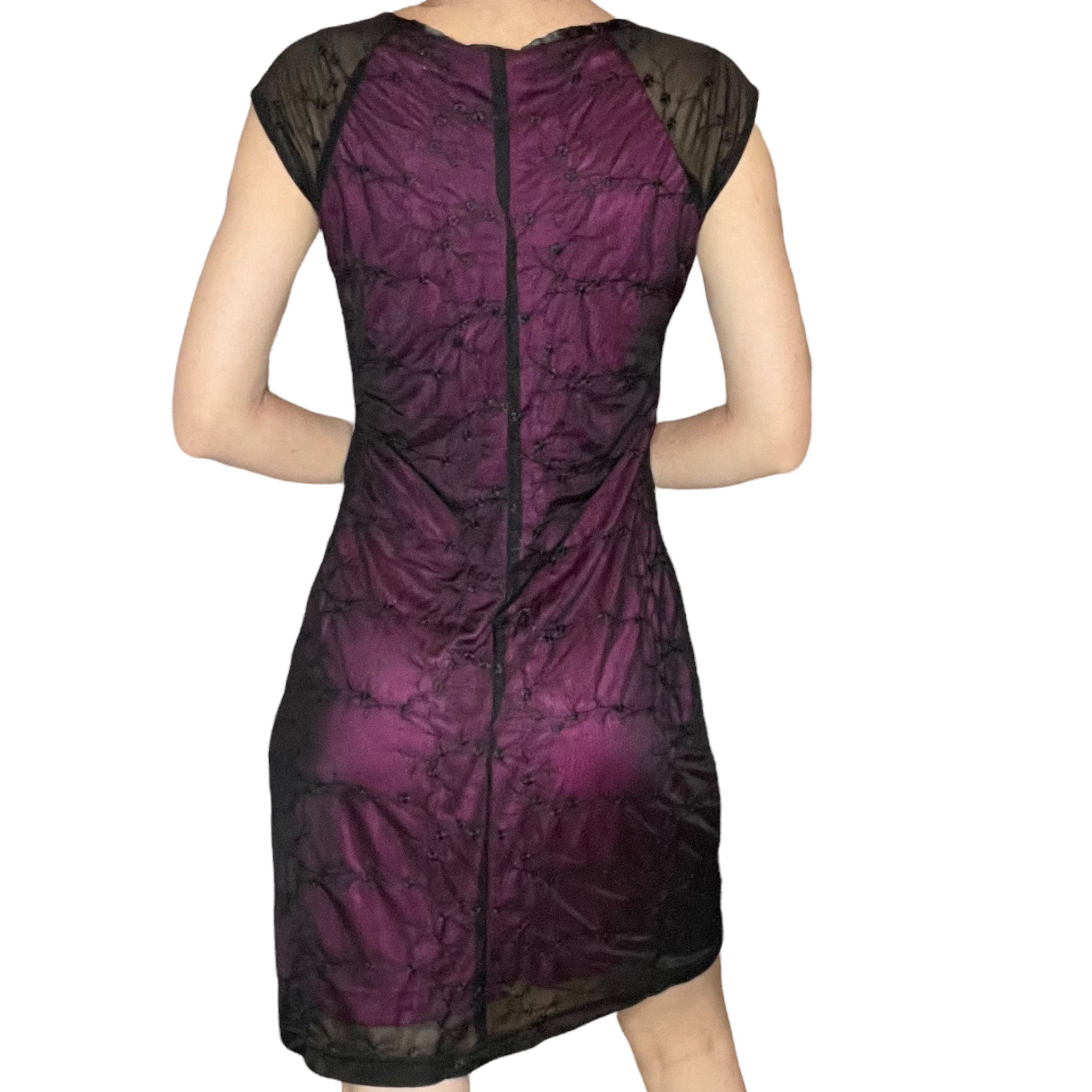 vintage Gothic burgundy dress