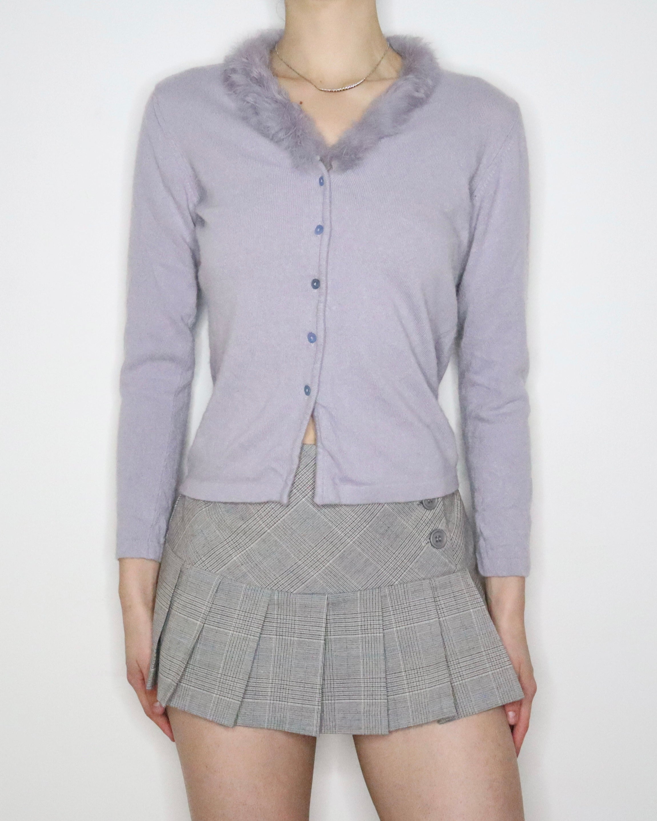 Italian Pale Lavender Cardigan (M-L) 