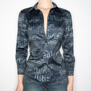 Moschino Y2K Cyber Blouse (Medium)