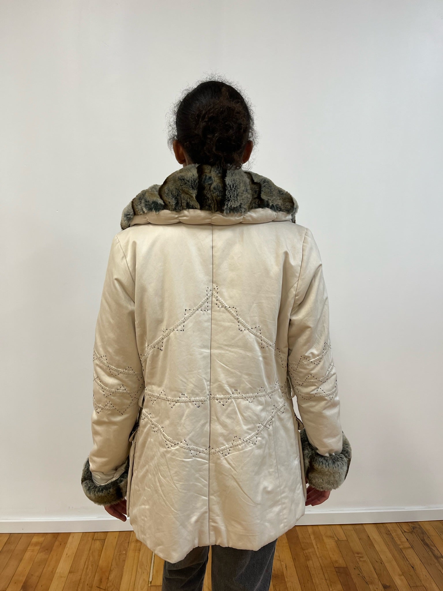 Faux fur lined jacket