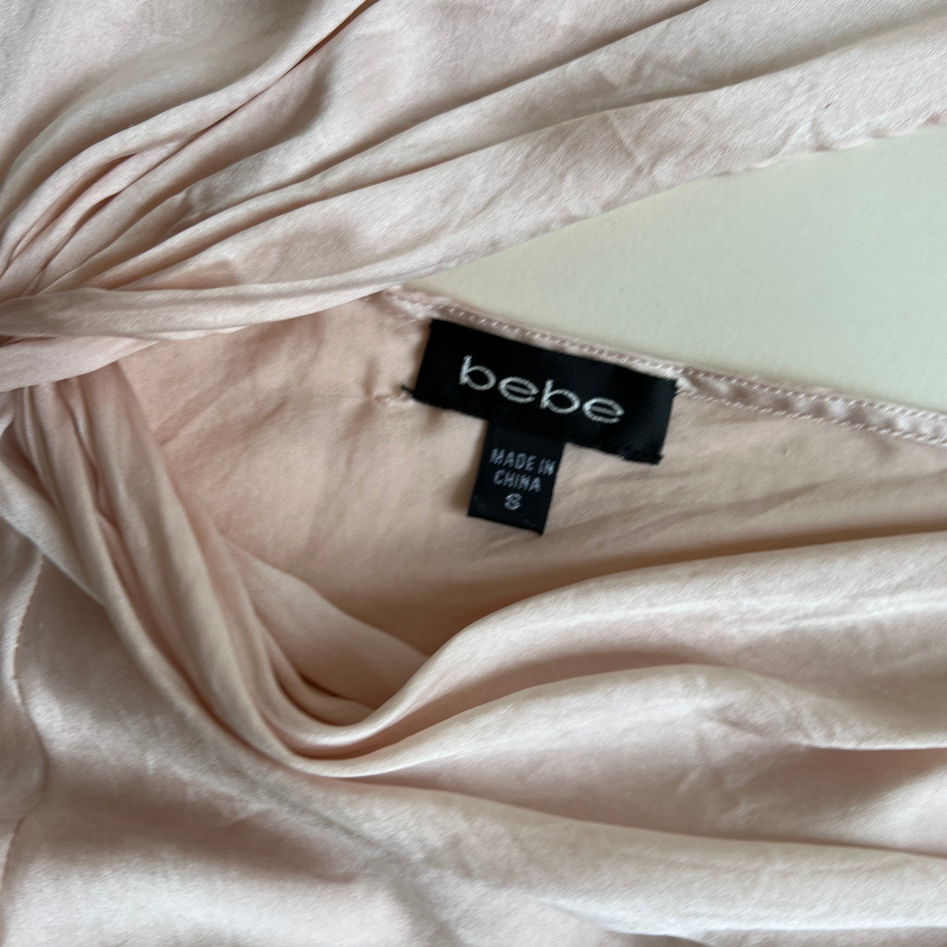 Silk baby pink top sz s
