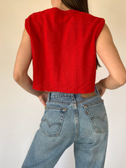 Cropped Sweater Vest