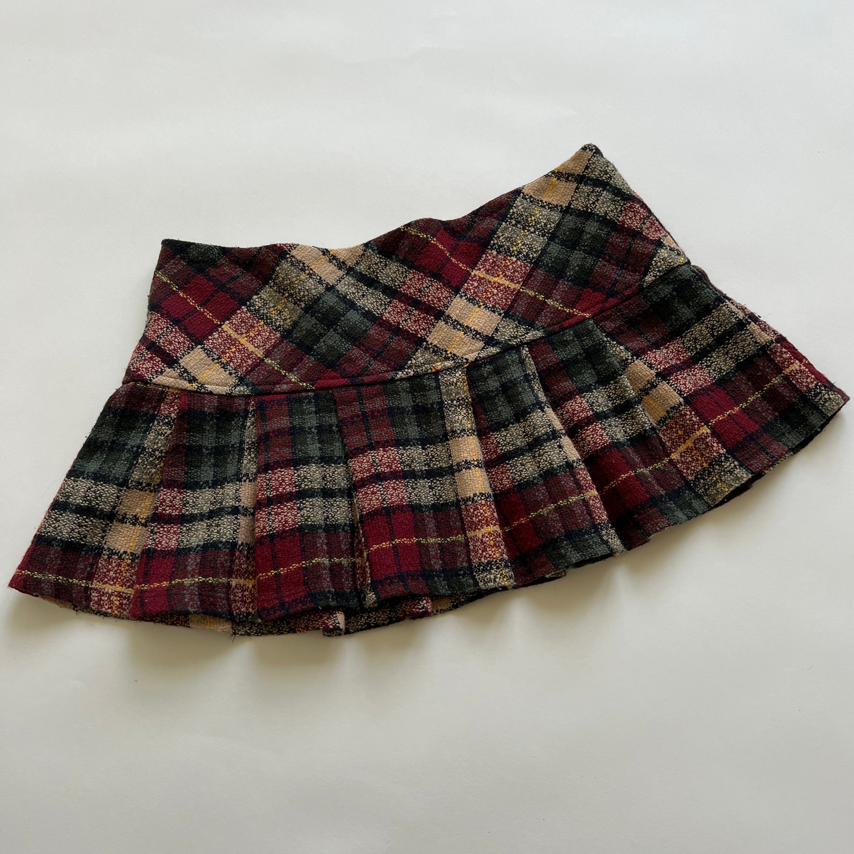 Plaid mini skirt sz s