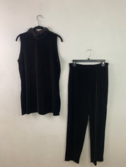 Dark brown velvet trousers
