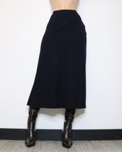 Ralph Lauren Navy Maxi Skirt (XS) 