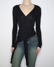 Diesel Black Wrap Top (Small) 
