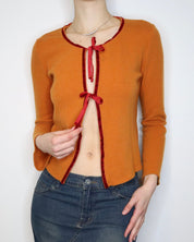 Italian Orange Cardigan (Medium) 