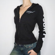 Black Juicy Zip-Up Hoodie (Large)