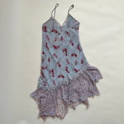 90s floral midi slip