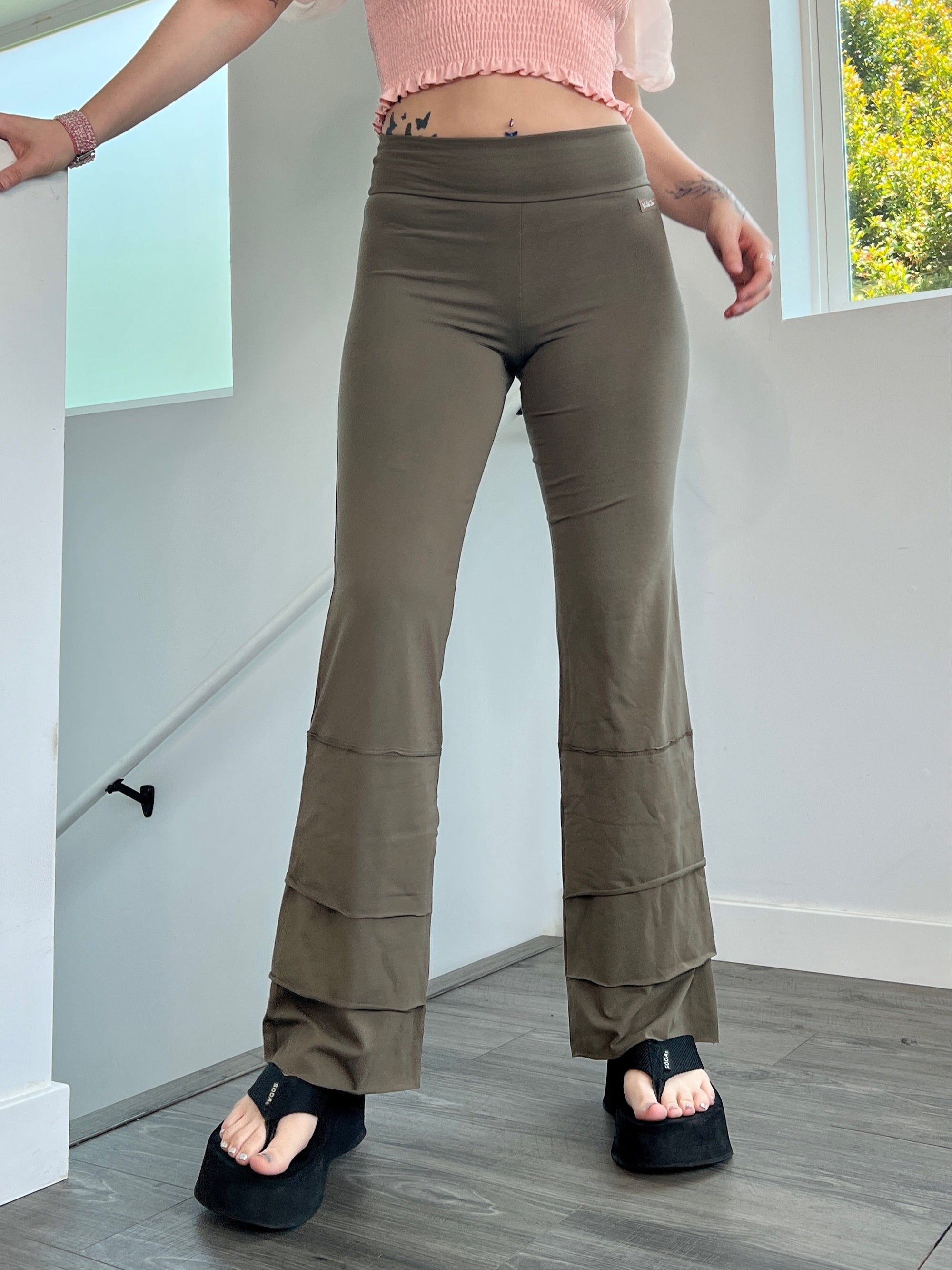 Olive Fairycore Flares