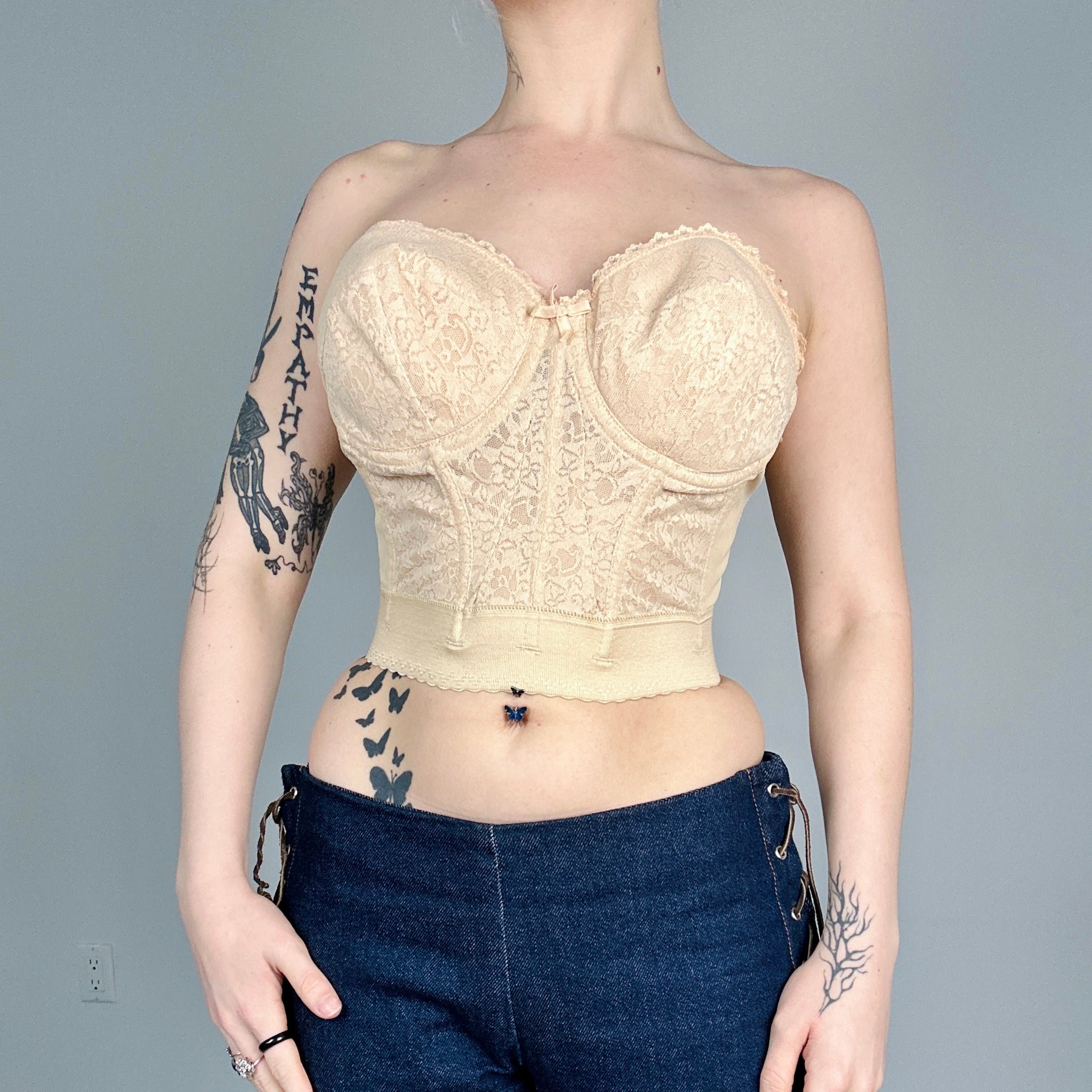 Vintage Lace Bustier Top