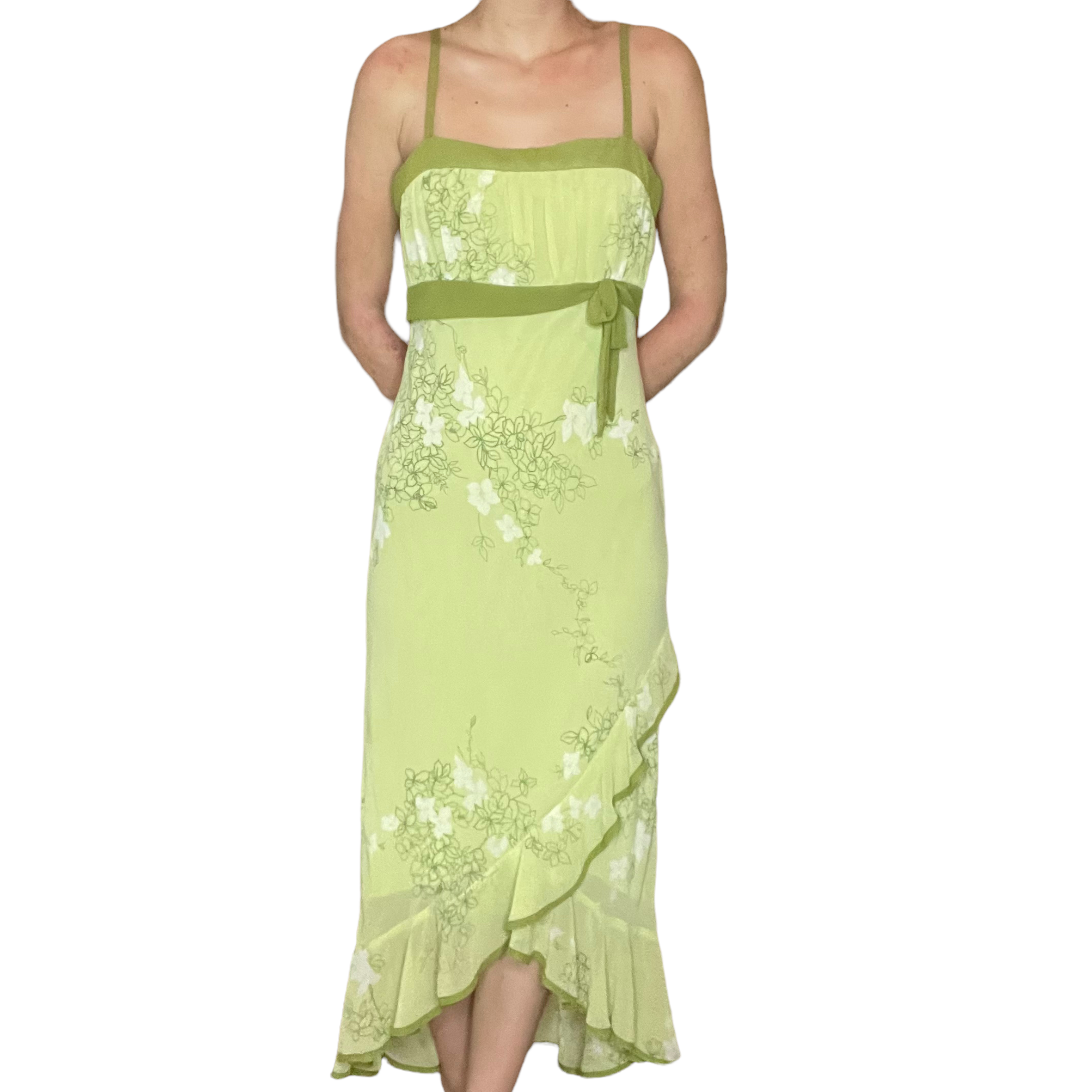 Floral green maxi