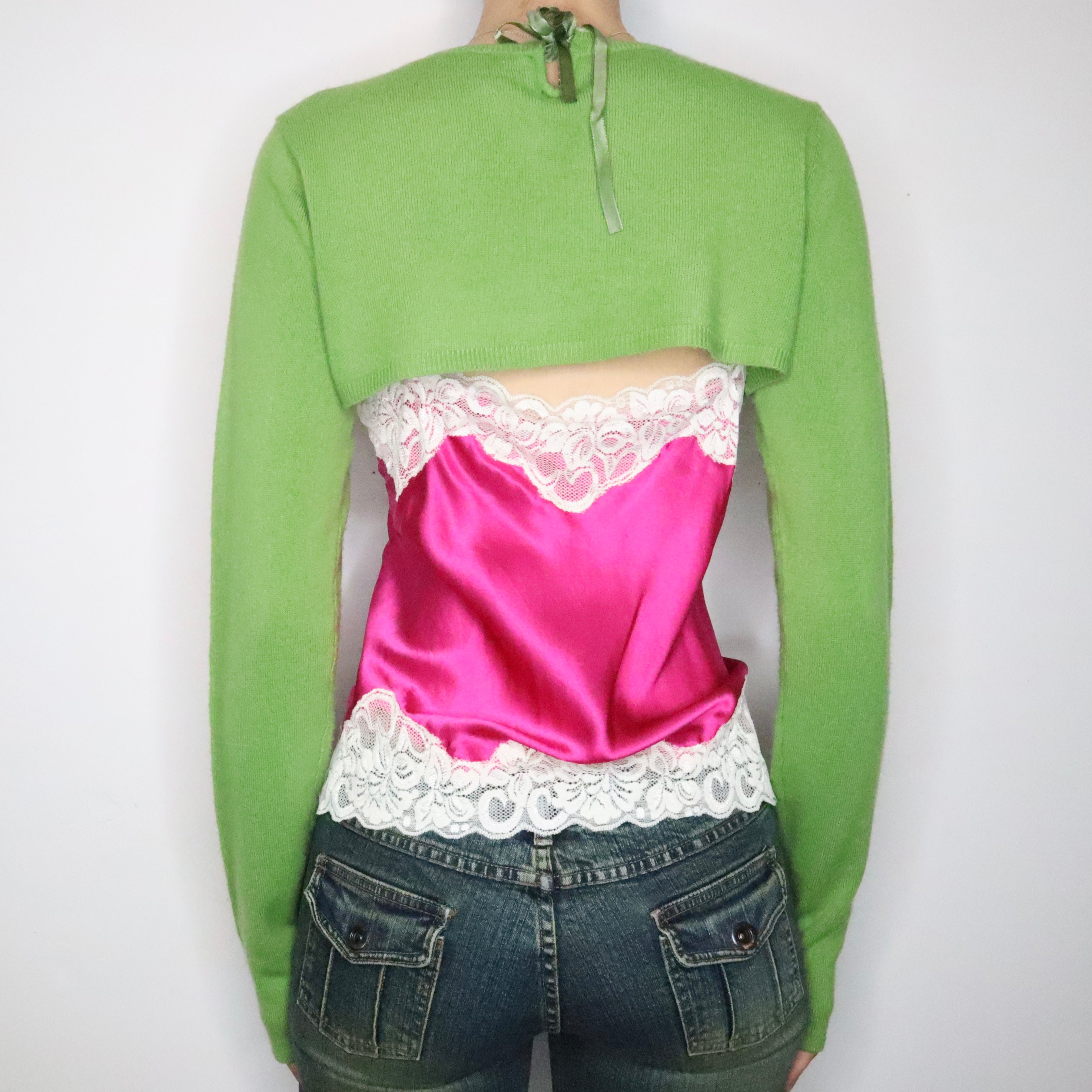 Green Beaded Bolero (Large)