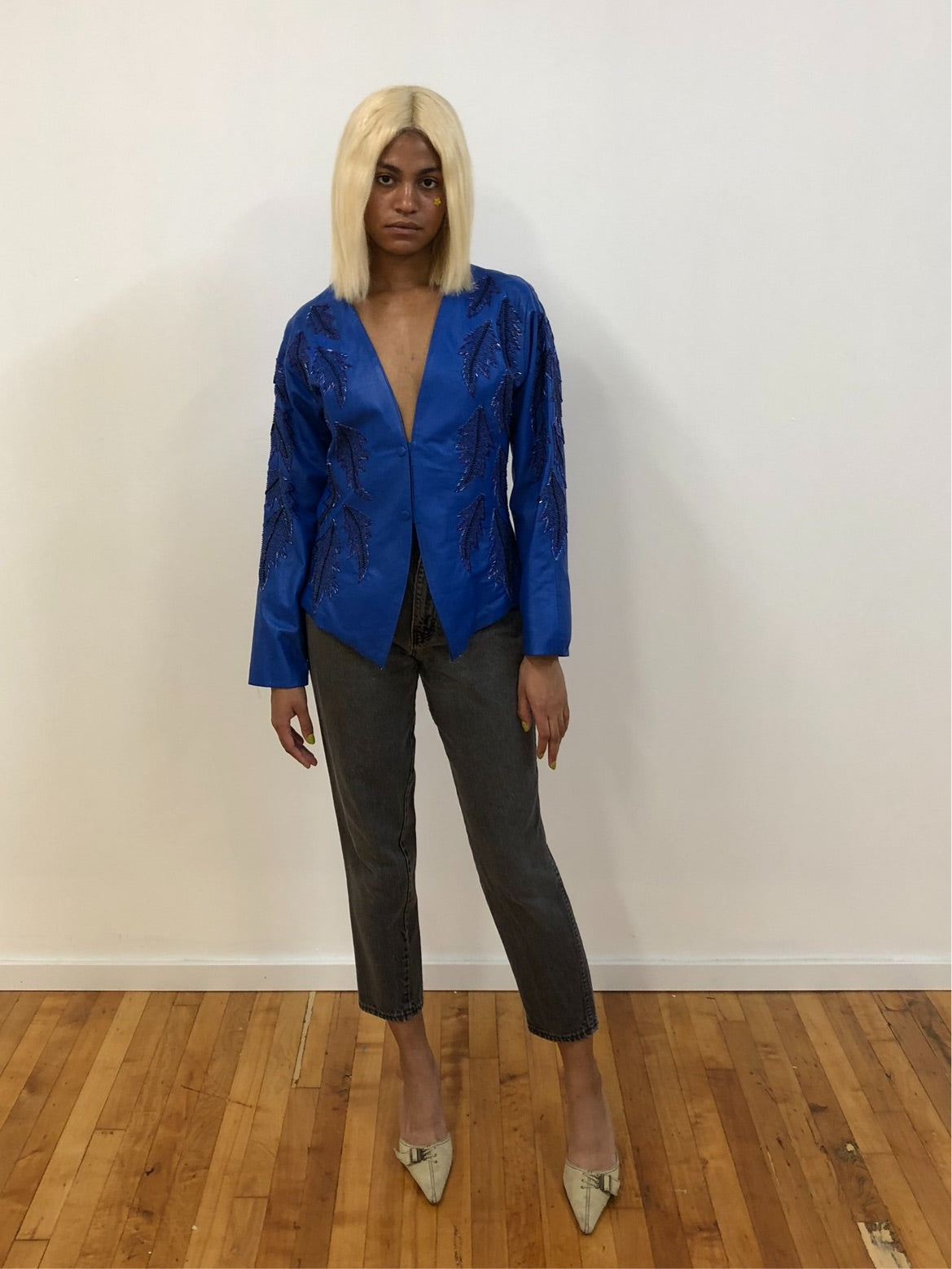 Cobalt Leather Jacket