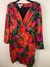 Vibrant floral dress XL