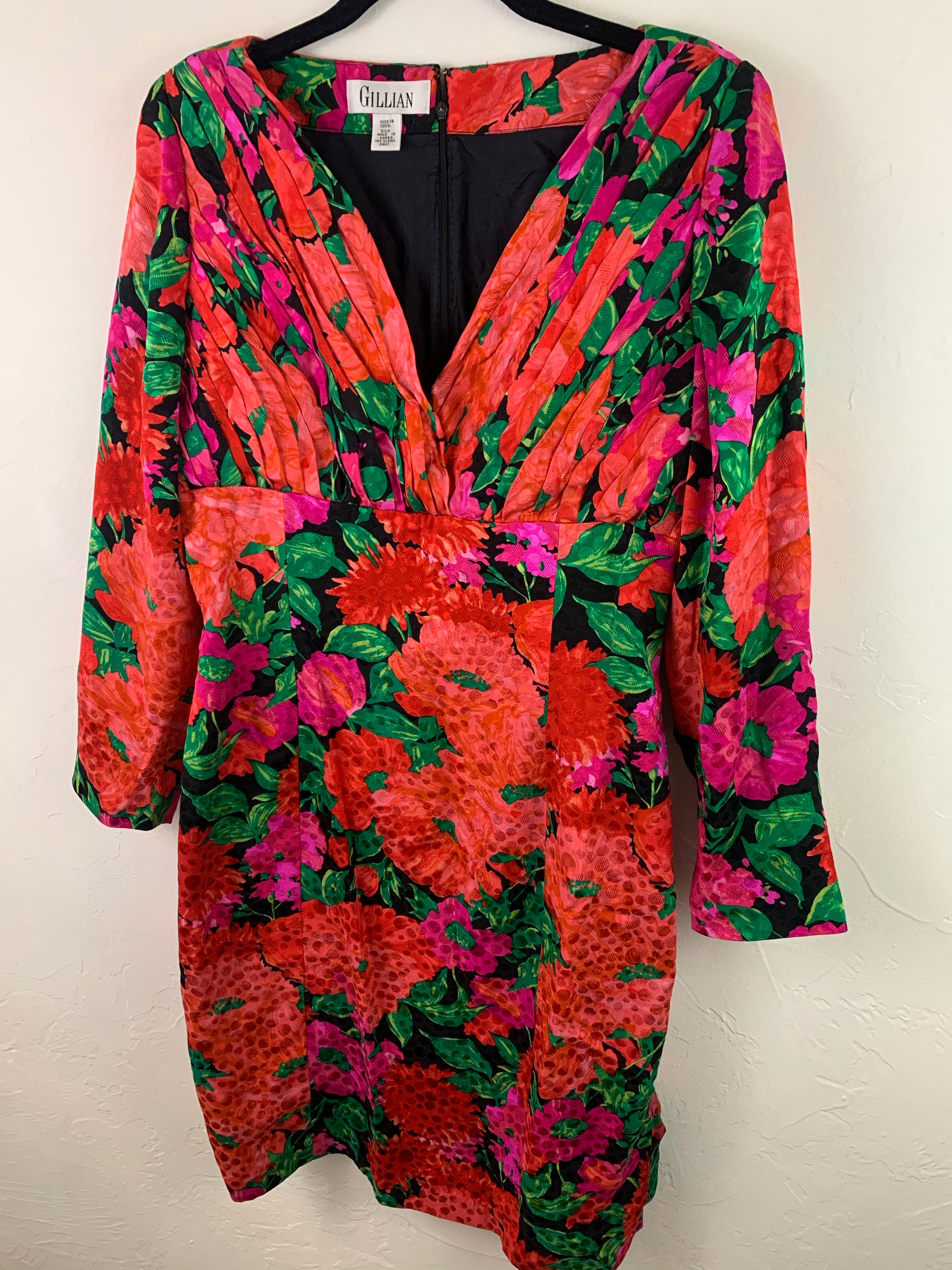 Vibrant floral dress XL