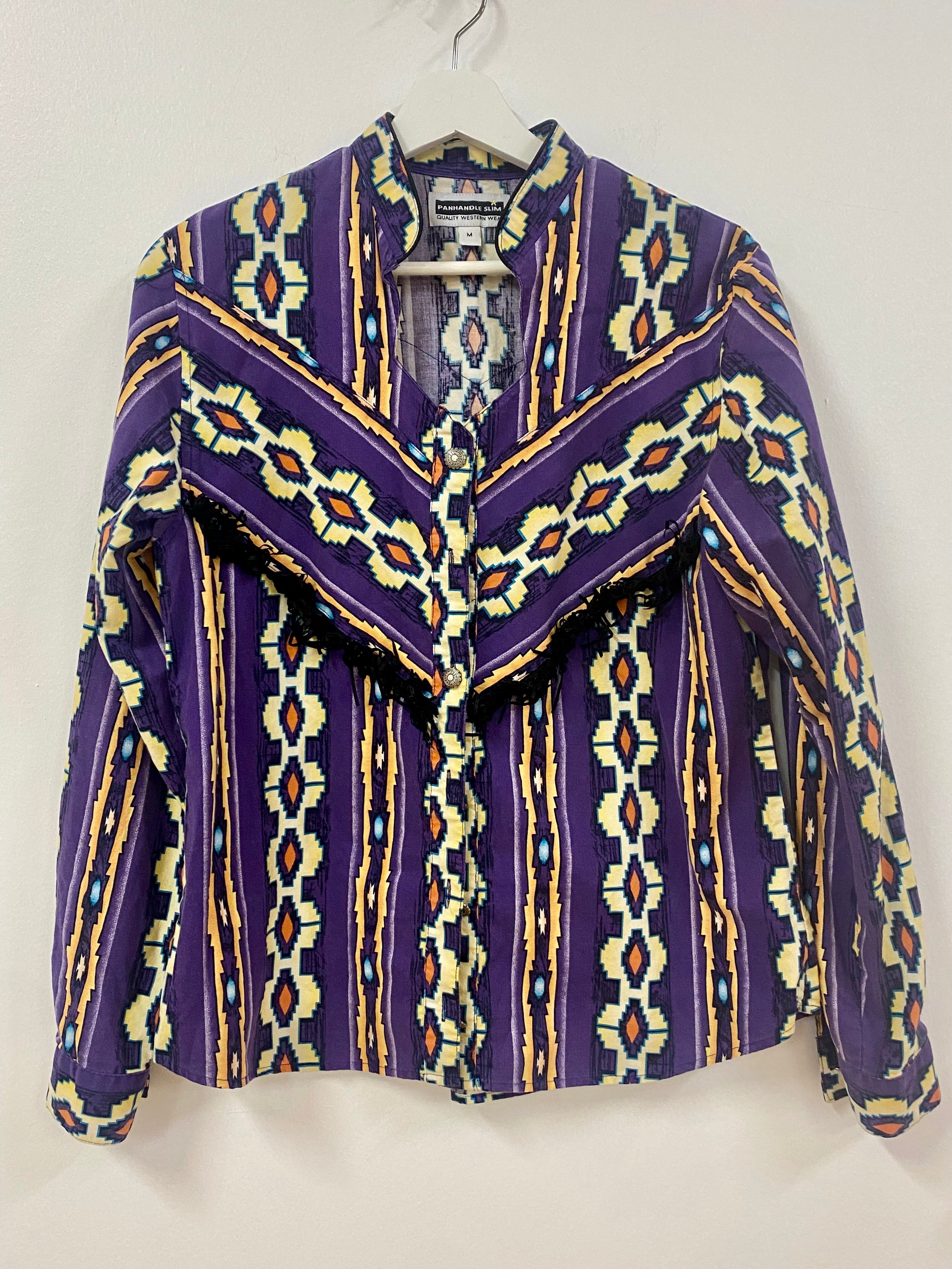 Southwest Paneled Button Up