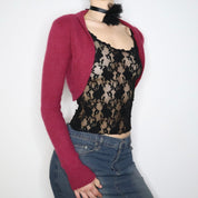 Fuzzy Pink Ballerina Bolero (S-M) 