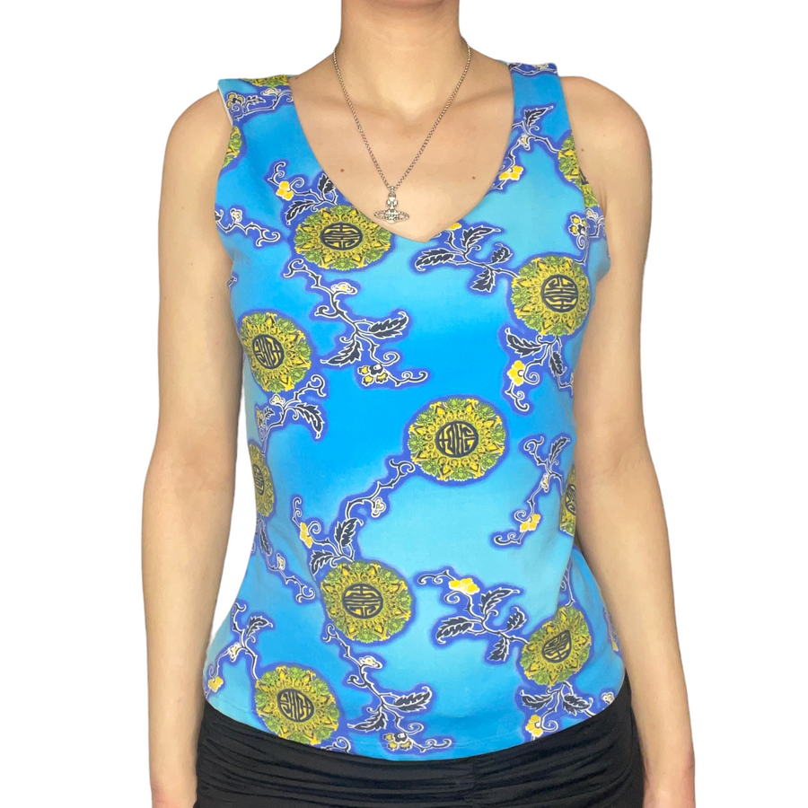 psychedelic print tank