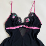 Betsey Johnson sheer slip S