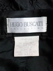 Textured Black Maxi Skirt (Small) 