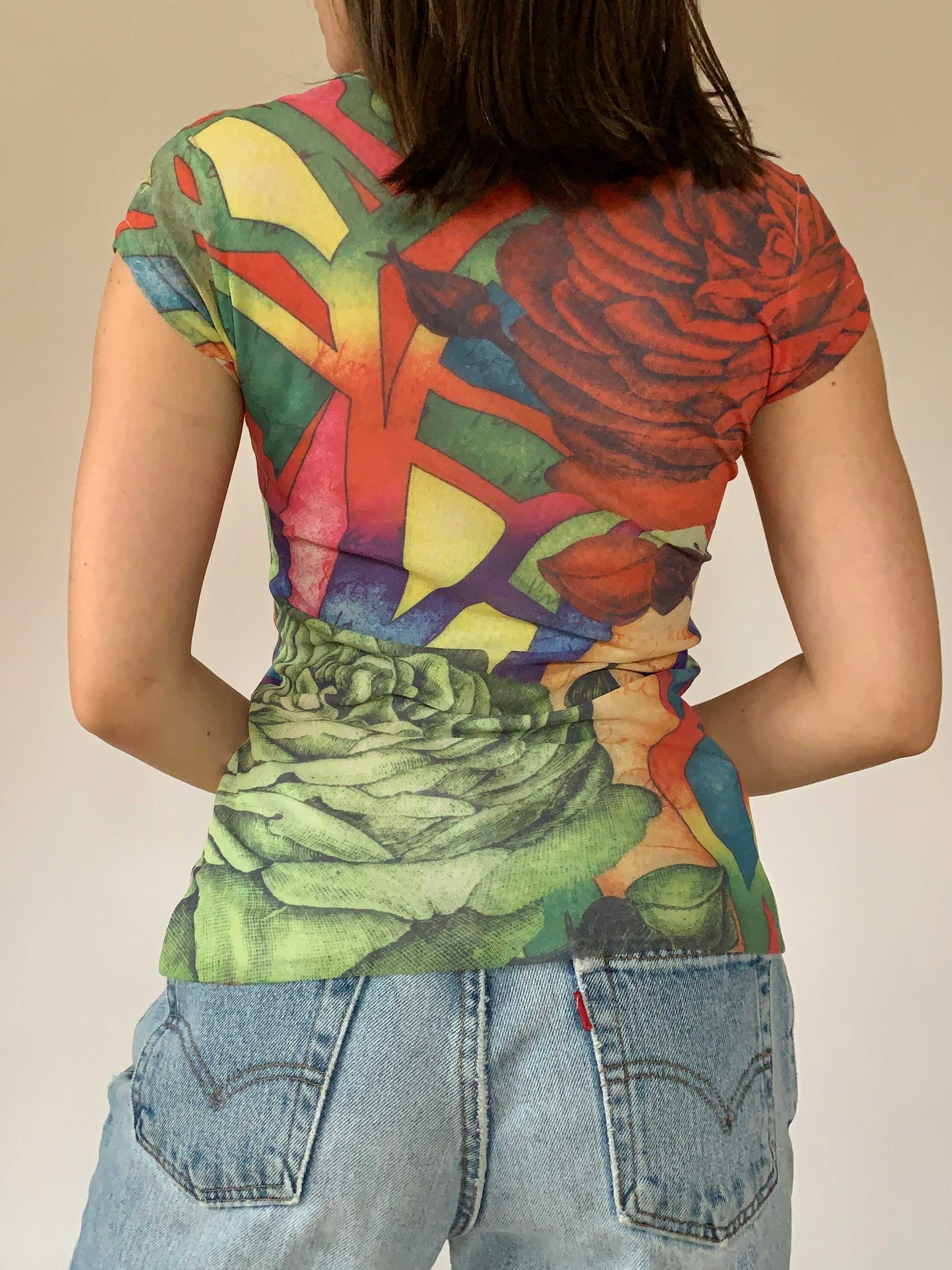 Y2K Mesh Top