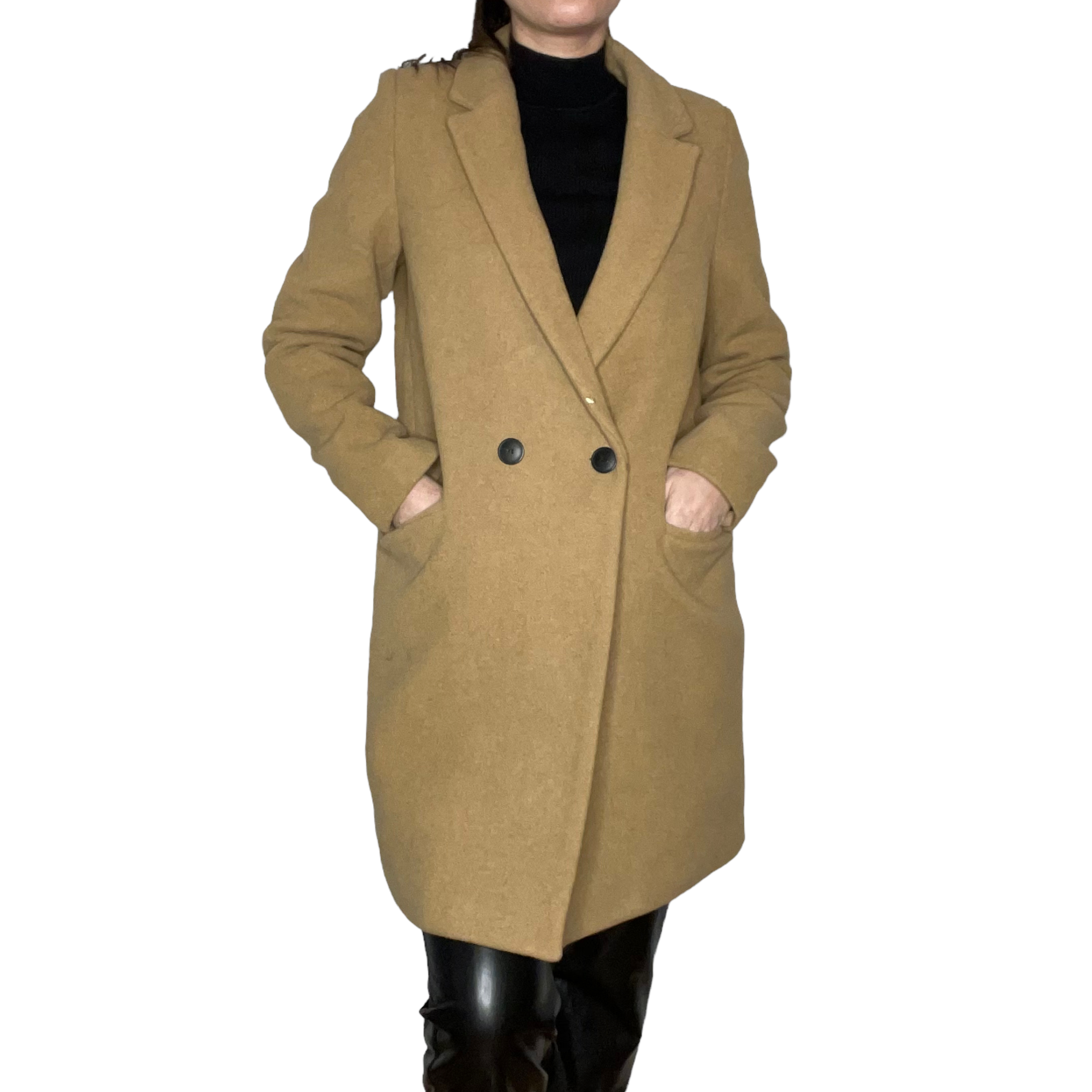 beige blazer coat