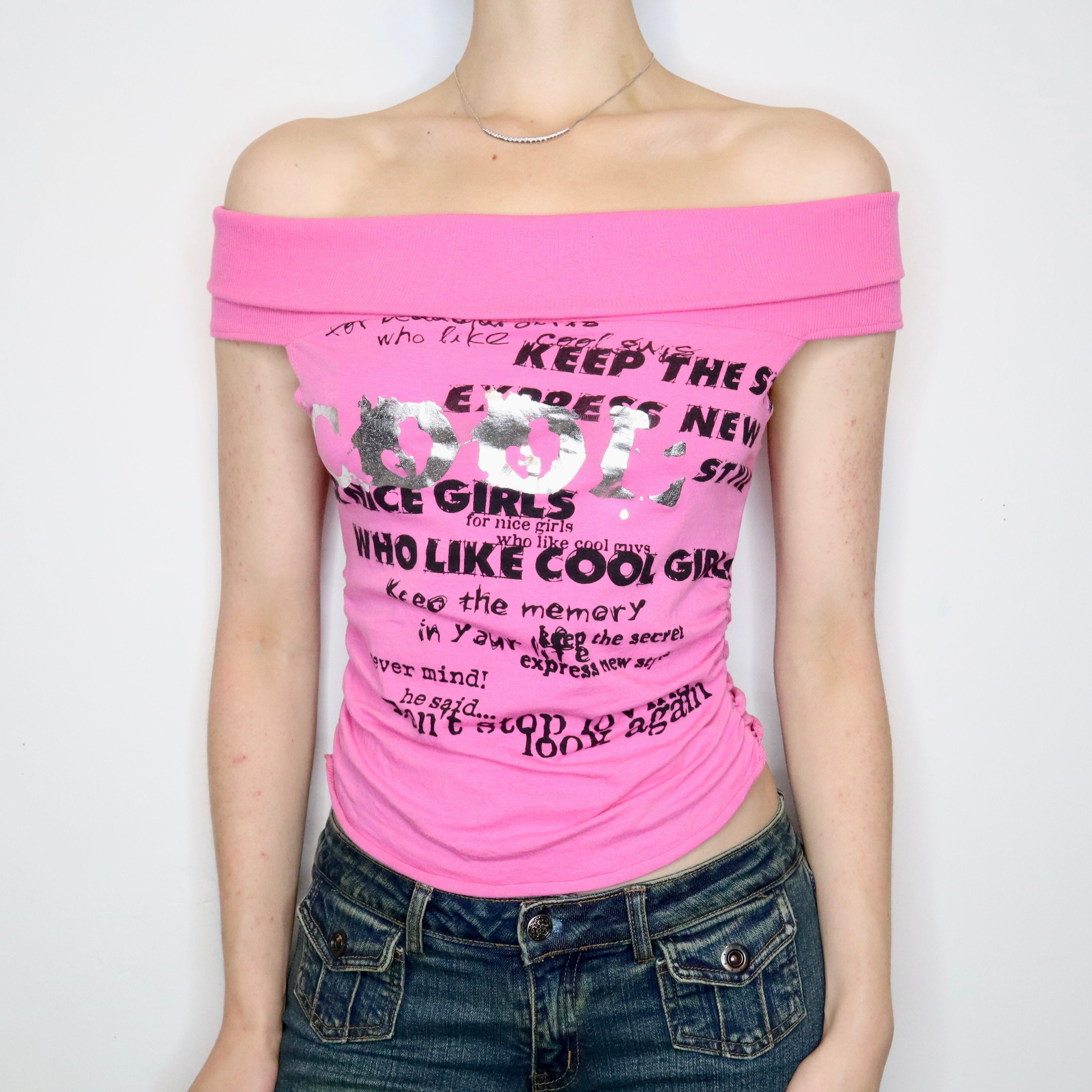 Pink Graphic Top (S-M)