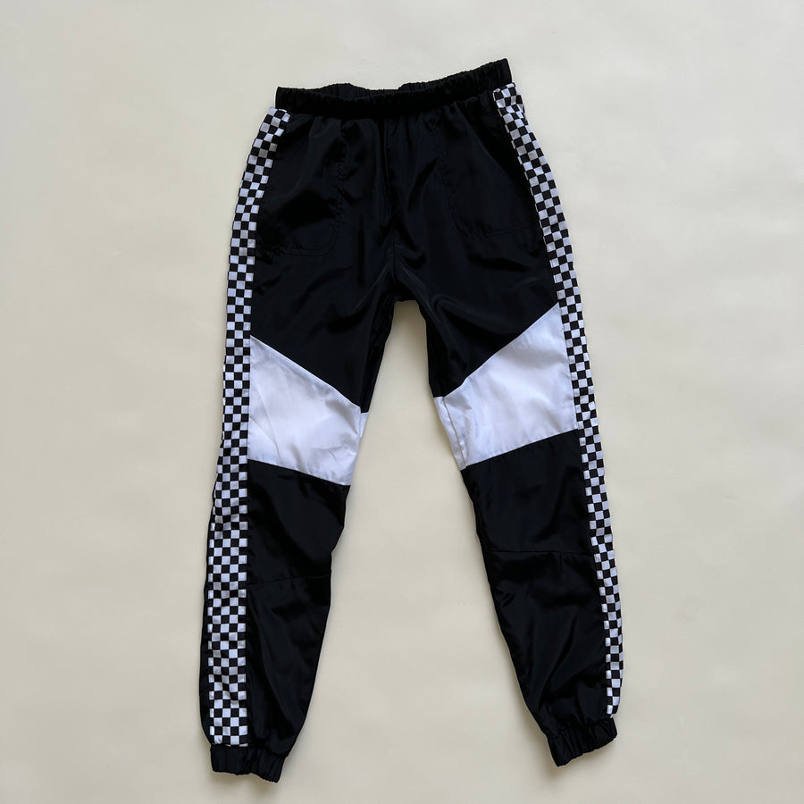 Checkered track pants