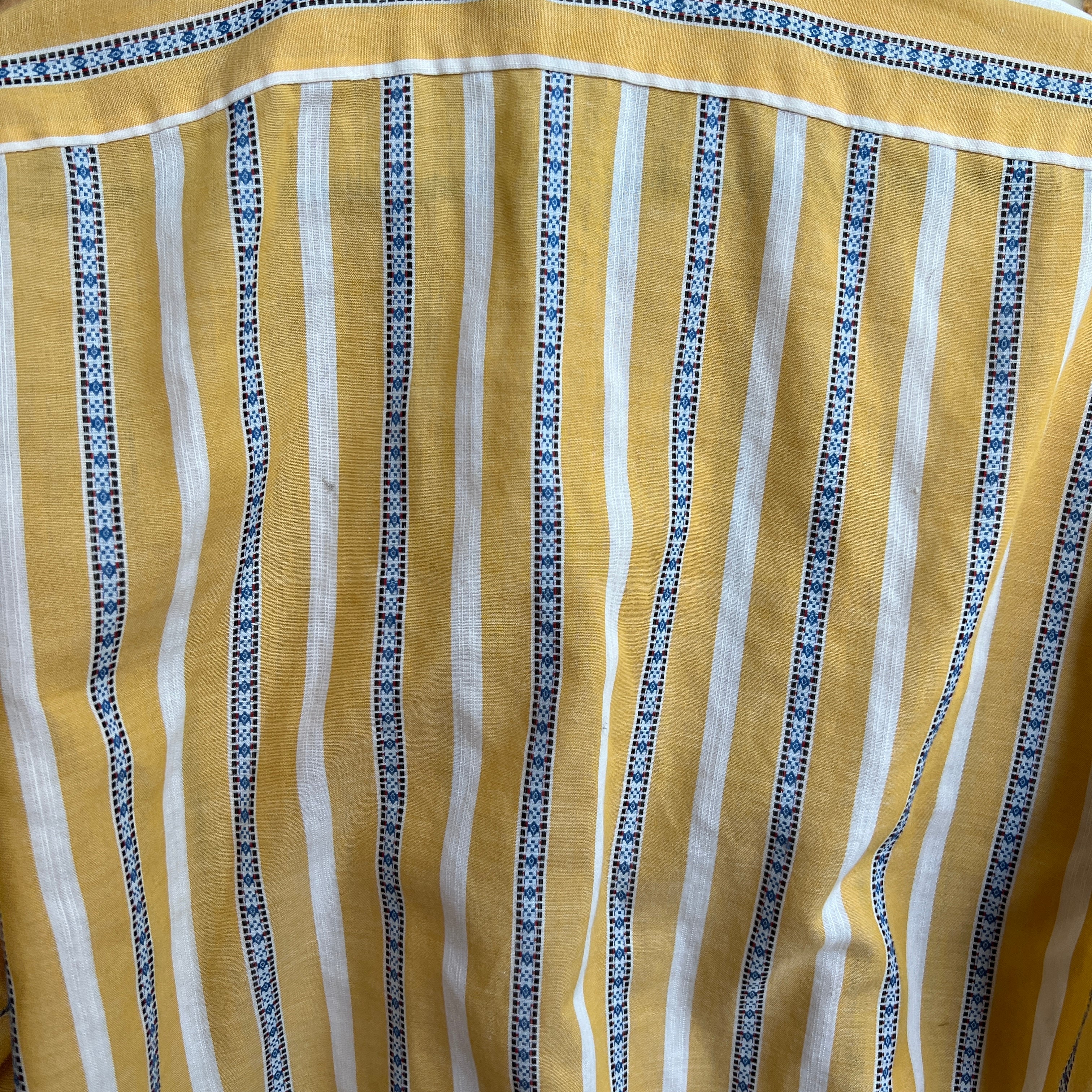 Vintage yellow stripe button down