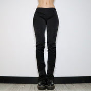 Designer Black Satin Pants (Small)