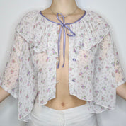 Pastel Floral Bed Jacket (XS-XL)