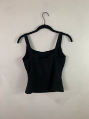 Fitted mesh spandex top