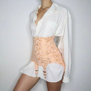 Antique Peach Corset Girdle Skirt (Small)