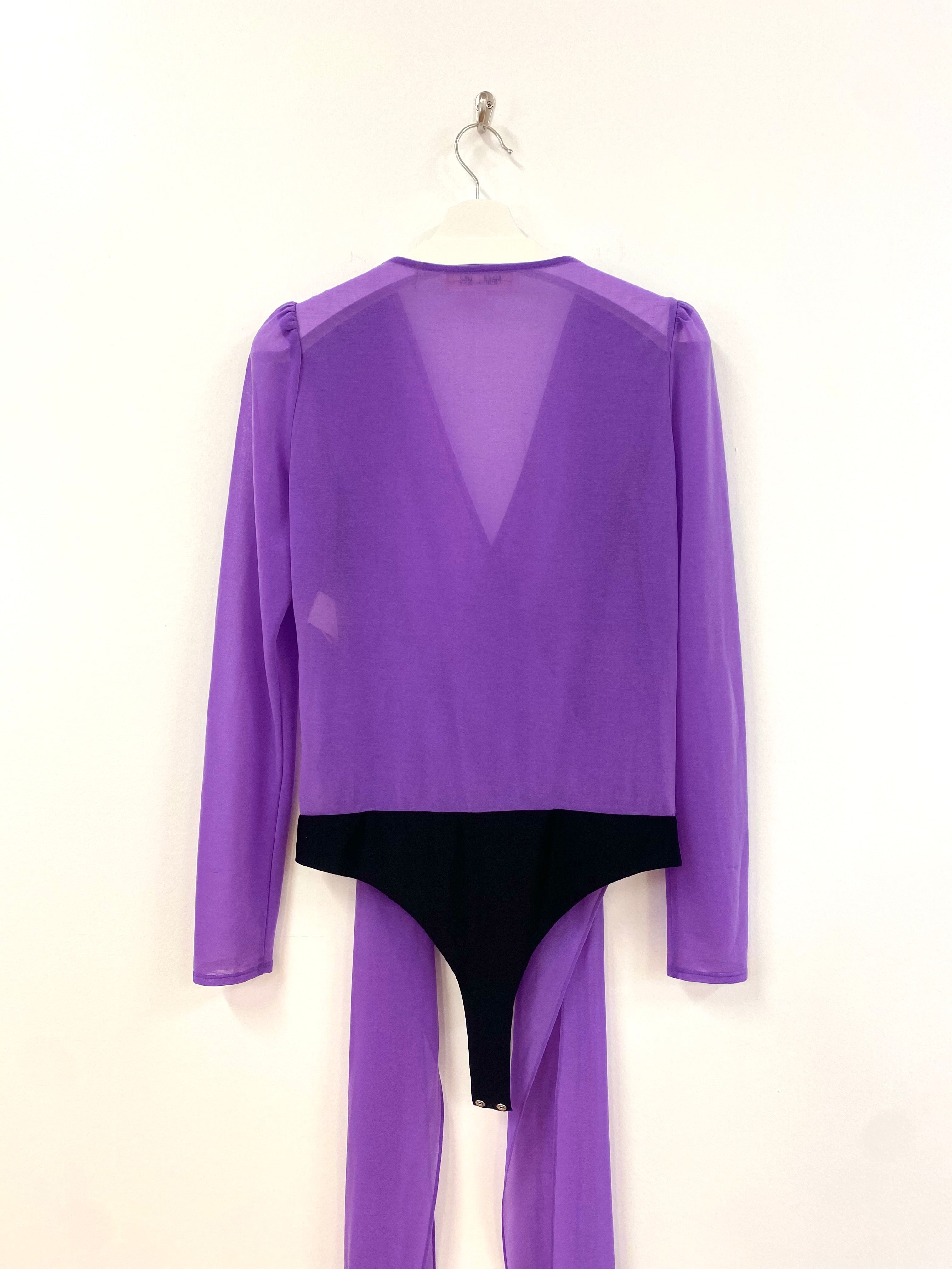Diane Von Furstenburg Tie Bodysuit