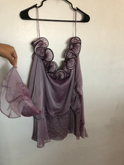 Holographic cold shoulder - XL