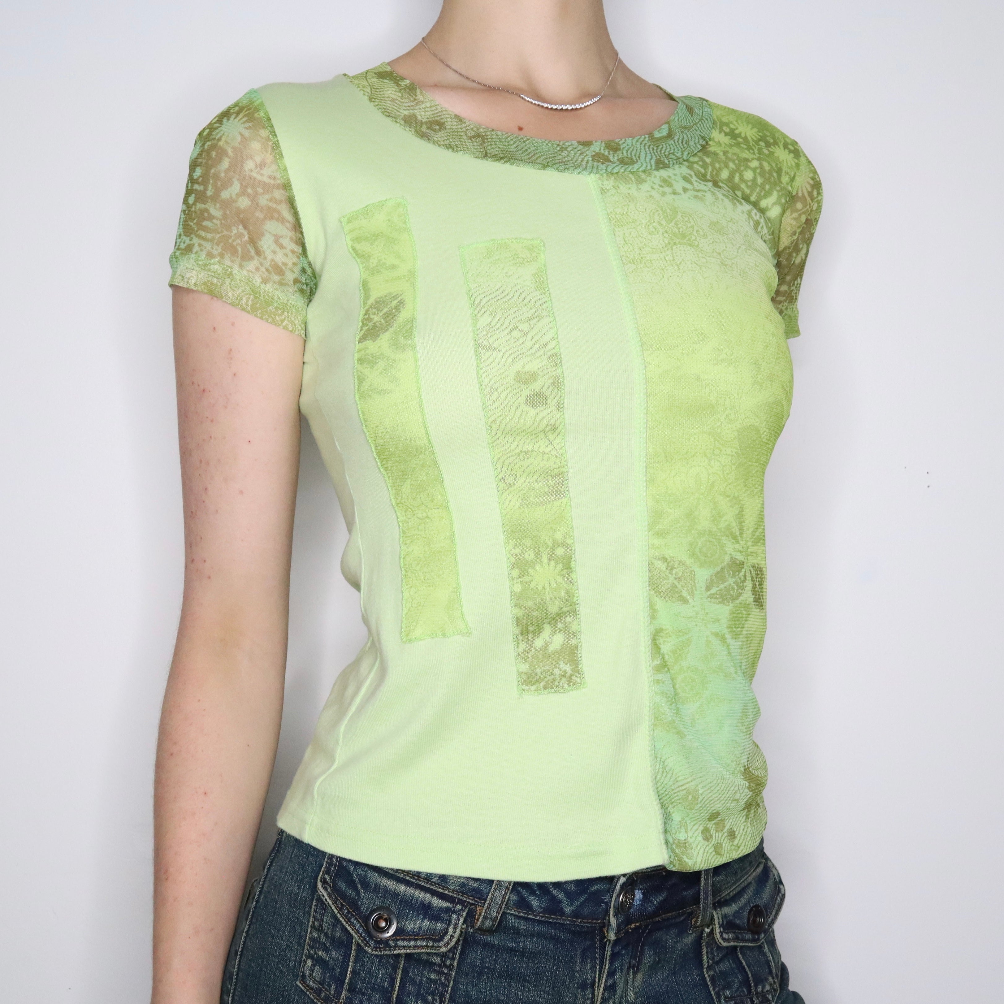 Light Green Mesh Tee (S-M)