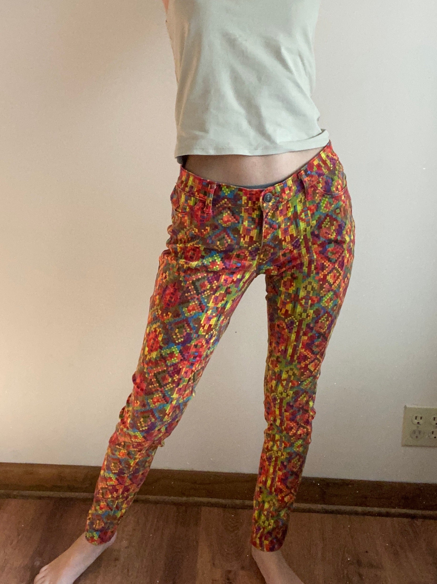 Colorful Aztec pants – Holy Thrift