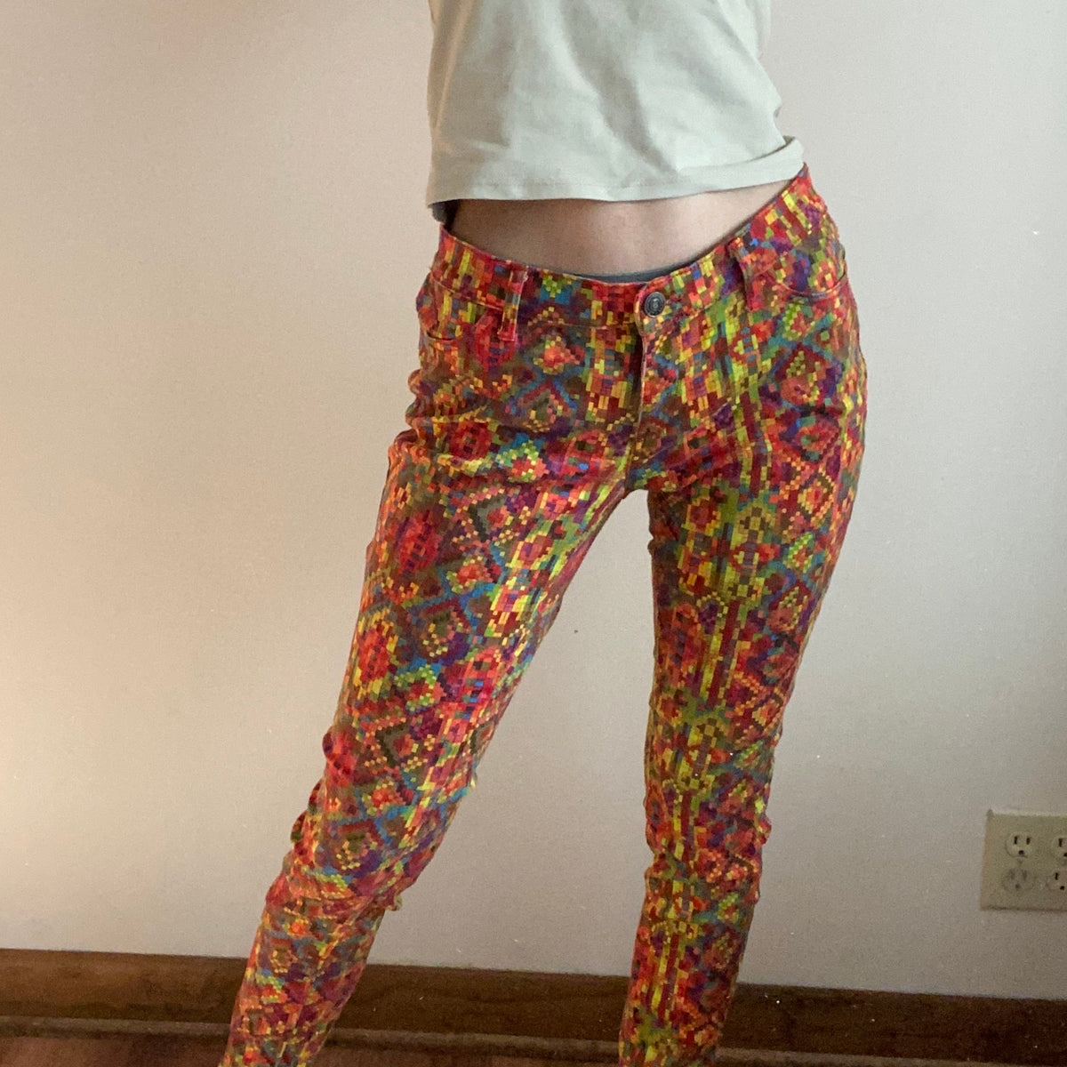 Colorful Aztec pants — Holy Thrift