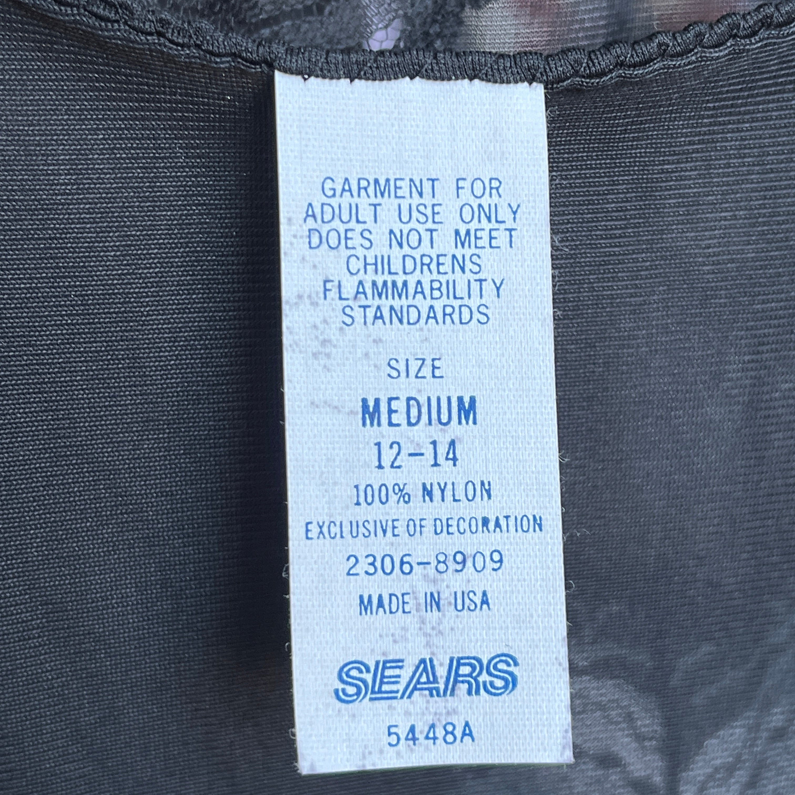 Deadstock vintage black lace maxi slip