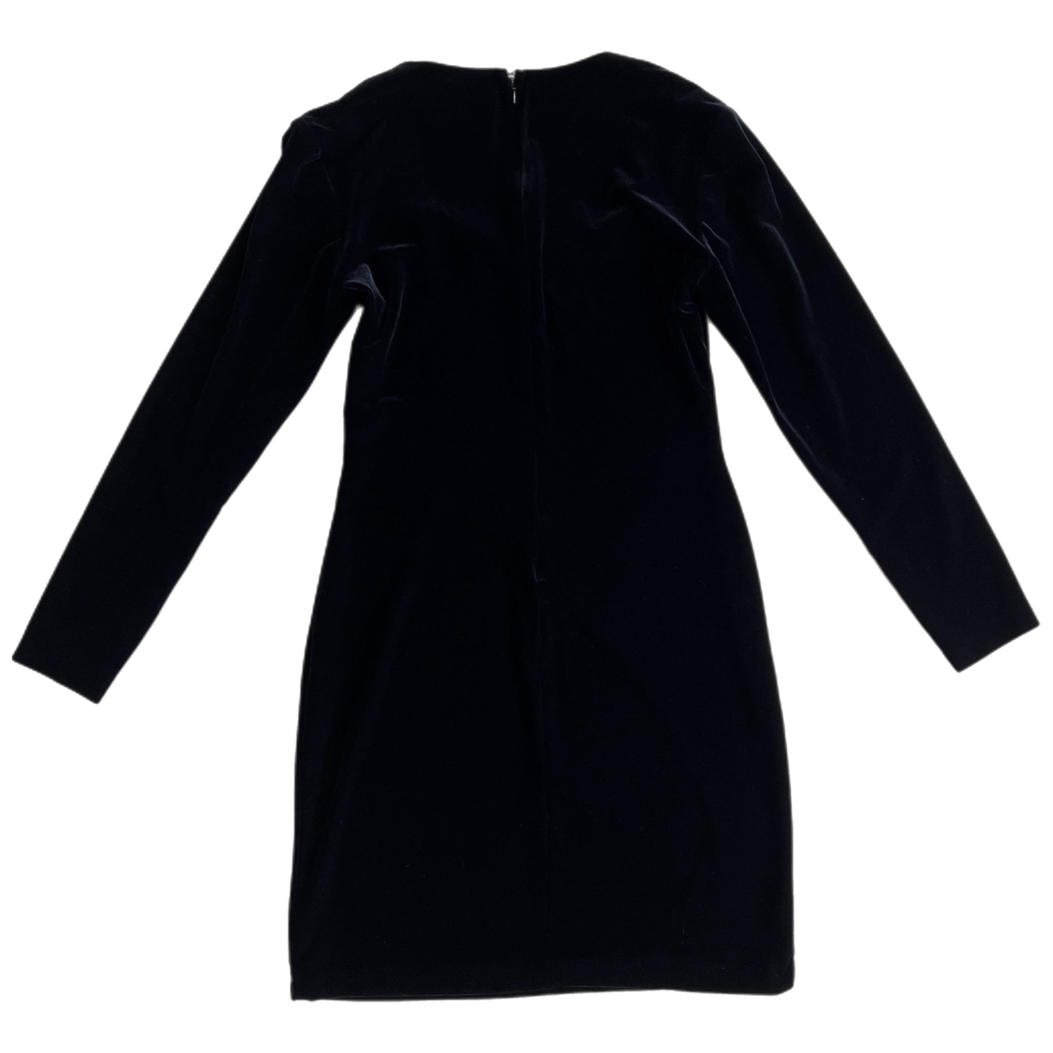 90s black velvet mini dress