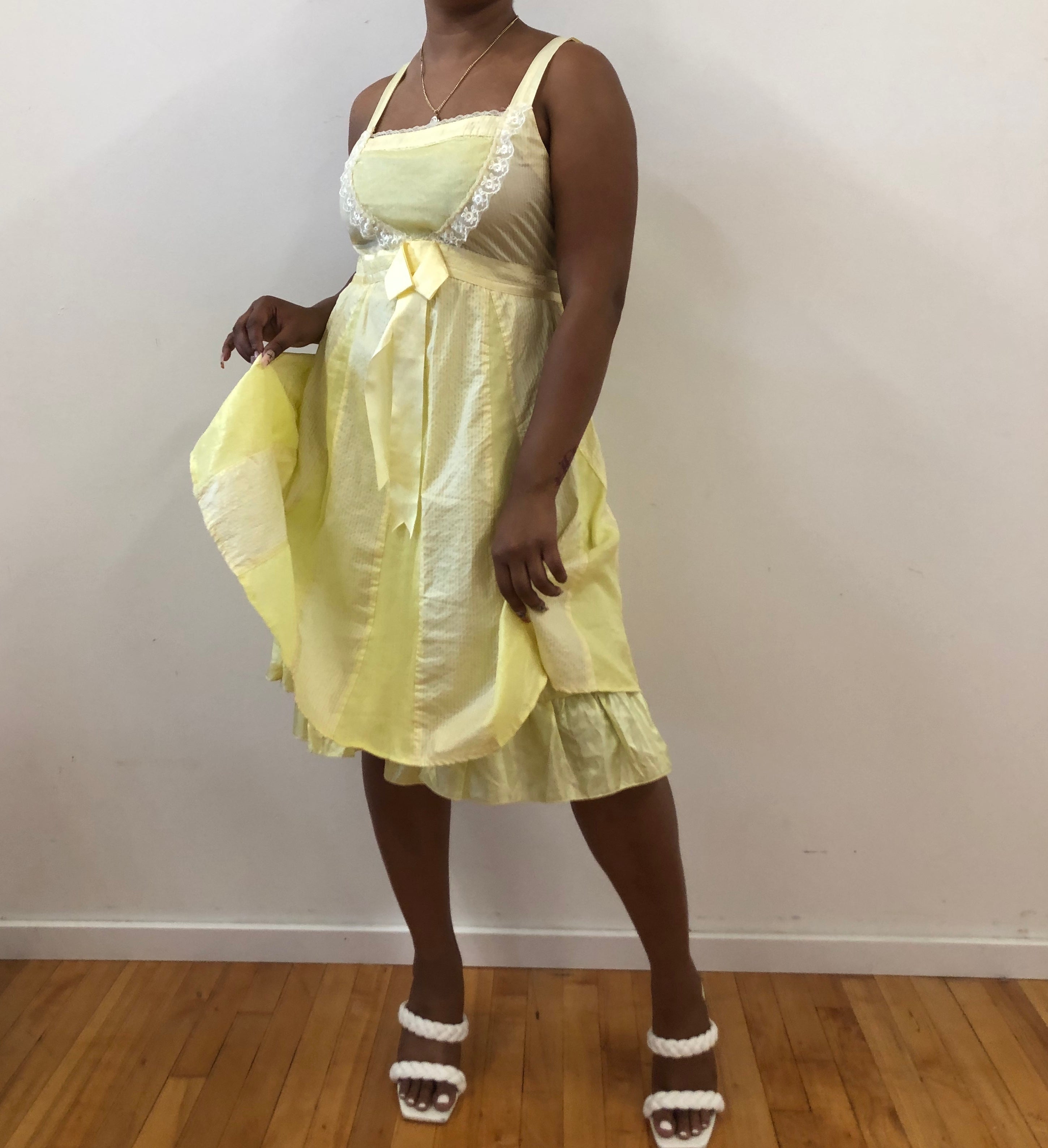 Candy shop yellow midi