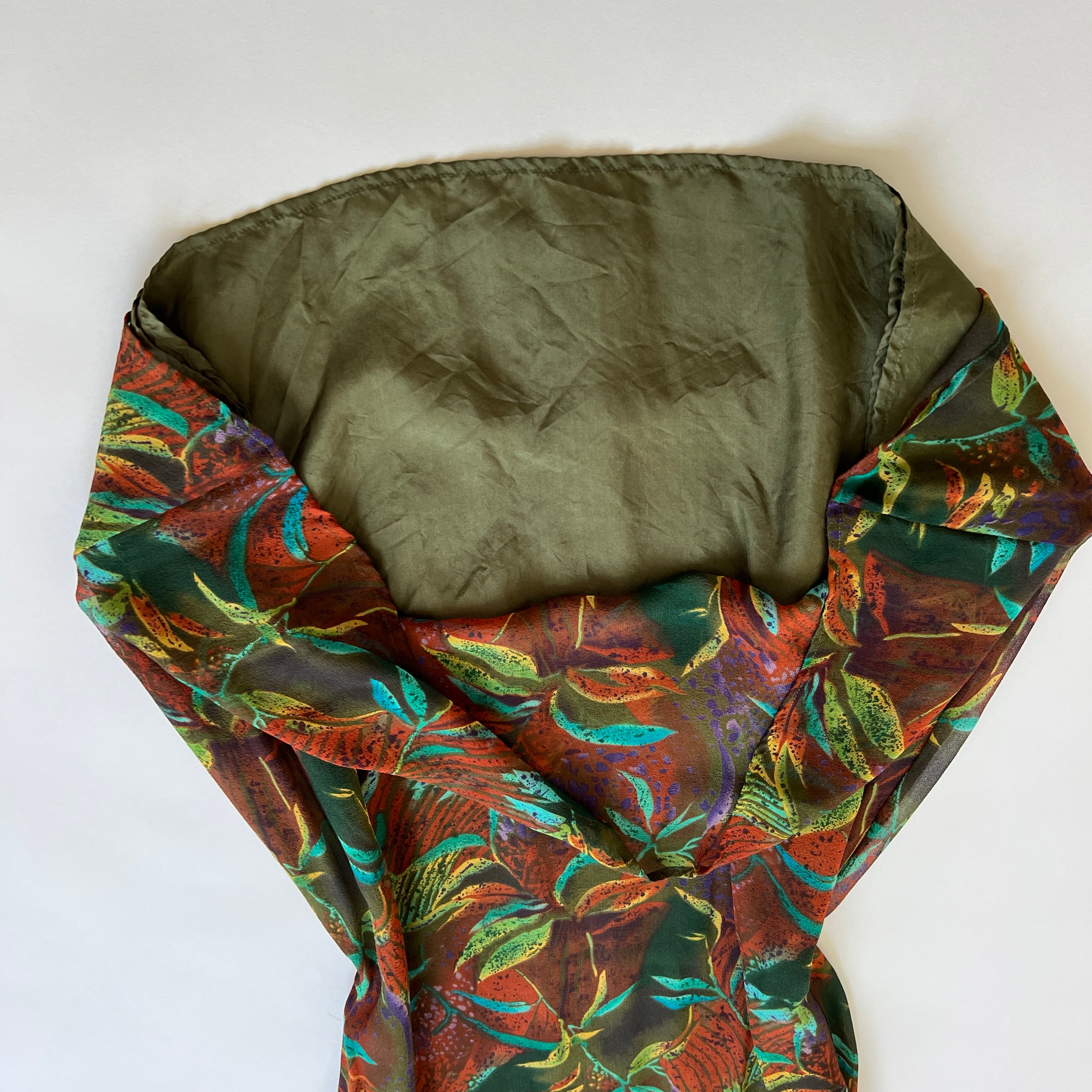 Pure silk flora dress